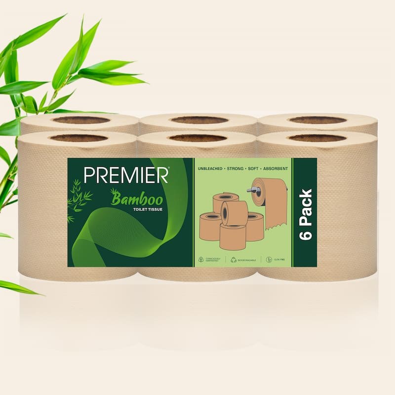 Bamboo toilet tissue